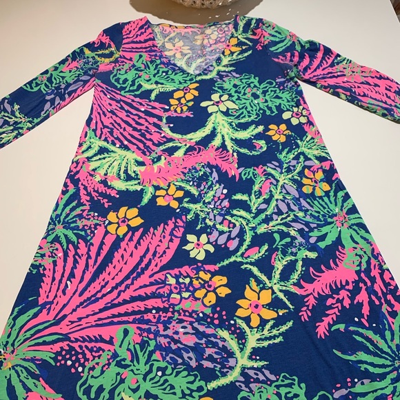 Lilly Pulitzer Long Sleeve Dress - Vibrant‎ Floral - Picture 1 of 7
